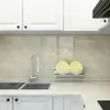 Duvar kağıtları 60cm yağ geçirmez su geçirmez mermer duvar kağıdı duvar çıkartmaları pvc kendi kendine yapışkan banyo mutfak dolabı backsplash ev iyileştirme