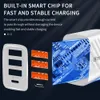 4 Ports PD USB-C AC Home Chargers Travel Wall Charger Power Adapters High Speed Plugs for IPhone 14 13 Samsung S21 S22 Android Phone