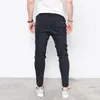 Jeans pour hommes Mode Hommes Harem Washed Pieds Shinny Denim Hip Hop Sportswear Taille élastique Joggers Pantalon