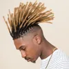 Postiche de cheveux humains brésiliens vierges en dentelle avec PU Ombre Blonde Dreadlocks toupet pour hommes et femmes noirs