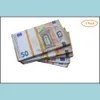 Autres fournitures de fête festives Prop Money Copie Jouet Euros Réaliste Faux UK Billets de banque Papier Pretend Double Face Drop Livraison Accueil Ga DhwpeAV9B