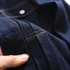 Herrjackor primär färg tvättad lapel denim jacka original vår hösten herrar utomhus streetwear kappa mode coola kläder