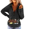 Women's Hoodies Cotton Sweatshirts Women Pullovers Zip Women's Tops Sweaters Casual Fashion Print Ladies Casua;