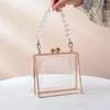 Evening Bags Transparent Clear Purses Handbags Luxury Women 2023 Trend Wedding Clutch Designer Pearl Acrylic Crossbody Bag For Party