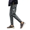 Pantaloni da uomo Pantaloni da uomo casual resistenti all'usura di grandi dimensioni Pantaloni in cotone con coulisse alla caviglia Pantalon Homme Cargo Leggings1