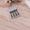 Макияж щетки 4pcs DIY пустые 10 мл изысканный контейнер для туши с заменой с воронками