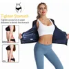 Women's Shapers Jodimitty Women Sweat Tank Tops Coating Sauna Short Sleeve Body Shaper Slimming Long Shirt Waist Trainer Corset Shapewear