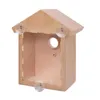 Diğer Kuş Malzemeleri Ahşap Açık Bahçe Besleme Evi Pencere Emme Bardakları Ev Dispenser Gıda Konteyneri Besleyici 230130