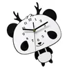 Wall Clocks Adorable Panda Designed Hanging Clock Ornament Household Pendant