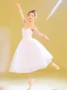 Stage Wear White Ballet Tutu Dress Costumes de danse de pratique professionnelle pour adultes