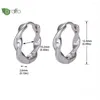 Boucles d'oreilles créoles en argent Sterling 925, aiguille minimaliste, cerceaux en or 18K de 12mm, Vintage torsadé pour femmes, bijoux de fête à la mode