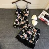 Damska odzież snu Kobiety letnie sukienki sleczne seksowne zbiorniki w dekolcie szorty