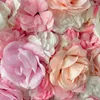 Kwiaty dekoracyjne 40x60cm róża 3D Jedwabne panele kwiatowe sztuczna ściana na wystrój ślubny przyjęcie urodzinowe
