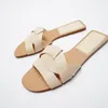 Sandals SOUTHLAND 2023 Summer Orange Fashion Babouche Shoes Cross Leather Lace Slippers Lazy Beach Holiday Flatties