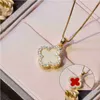 Pendant Necklaces 2022 Fashion Classic Fourclovers Motherofpearl Engagement Laces A56 Drop Delivery Jewelry Pendants Dhqcs