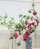 Decorative Flowers 1pc 90CM Long Stem Azaleas Magnolia Artificial Flower Branches Arbitrary Bending Fake Wedding Home Decorations