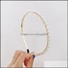 Opaski na głowę moda biżuteria do włosów ślubna biżuteria vintage Pearl Headband for Women Girl