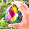 Ljuskrona kristall 1 st 89mm ab color mesh glas konst prismat fasetterat pendelltillbehör heminredning hantverk