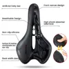 Saddles Sgodde Bike Saddle Anti-slip Memory Foam Shock Absorptie Ademboere fietsstoelkussens Waterdichte comfortabel fietskussen 0130