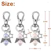 Porte-clés 33 Pcs Party Favors Baptême Souvenir Mini Angle Avec Étoile Pendentif Porte-clés