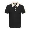 Herrpolos designer herr polo designer polos sommar sport fritid tees t-shirt lapel toppar smala andningsbara high-end varumärke man kort ärm t shirt sago