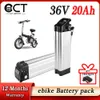 Silver Fish Battery 36V 20Ah Ebike Battery 48V 18650 Litiumjon Elektriskt cykelbatteri för 250W 350W 500W 1000W MOTOR