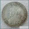 Replika sztuki i rzemiosła 1658 Wielka Brytania 1/2 British Crown Drop dostawa domowy ogród dhapf