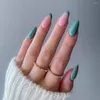 False Nails Women Fashion Artificial Detachable Manicure Tool Nail Tips Almond Wearable French Stiletto Fake