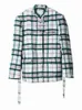 Womens Wool Blends EAM Loose Fit Light Purple Plaid Big Size Woolen Coat Parkas Long Sleeve Women Fashion Autumn Winter 2023 1DF4227 230114