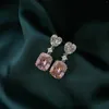 Серьги Fashion 925 Sterling Silver создали высокоуглеродные бриллианты цитрин для женщин, выявляющих вечеринку, подарки на ювелирные изделия