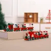 Décorations De Noël Noeuds Train En Bois Peint Décoration Pour La Maison Avec Santa Enfants Jouets Ornement Navidad 2023 Année GiftChristmas