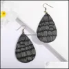 Dangle Chandelier Fashion Pu Leather Earrings Meatrop Shape Hook Enring Earrop Jewelry for Women Wholesalez drop delive dhonq