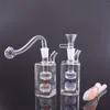 Nouveau brûleur à mazout en verre Bong Mobius Matrix percolateur de cage à oiseaux petit Dab Rig fumant cendrier narguilé avec tuyaux de brûleur à mazout en verre mâle de 10 mm