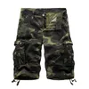 Mäns shorts 2023 Summer Mens Casual Trouers Beach Camouflage Cargo Male Loose Work Man Militär Short Pants Oversize 2940 230130