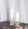 Последний держатель стеклянного свеча полюсной полюсной романтический романтический столик держатель свечей творческий дом