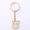 Keychains sleutelhanger roestvrij staal teckel sieraden hondenring vrouwen meisjes handtas hanger dierenauto accessoires