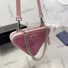 مصمم الأكياس المسائية p الأكياس الخالدة Strass Triangle Bags Mini Vaity Cosmetic Case with Silver Bracelet Bracelet Handle Totes Leather Strap Crossbody Handbags 18