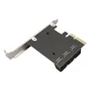 كابلات الكمبيوتر SATA PCIE ADAPTER 6 POTTS 3.0 إلى PCI Express X4 Card Card III PCI-E Controller لـ HDD ASMEDIA ASM1166