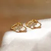 Серьги с серьгами 1PAIR ЦИРКОН Ушная манжета золотые серебряные манжеты для женщин зажима бабочки на кросс -луне не пирсин