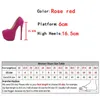 Elegante Vrouwen Party Bruiloft Stripper Hakken Sexy Dikke Bodem Ronde Neus Ondiepe Instappers Platform Pumps Stiletto Mujer 0129