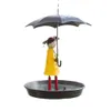 Other Bird Supplies Outdoor Hanging Feeders Girl With Umbrella Creative Tray for Garden Yard Decoration 230130