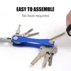 Nyckelringar Smart Key Chain Metal Aluminium Box Compact Decorative Holder Clip Outdoor Mini Protecable Keychain