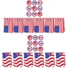Gift Wrap 12pcs American Flag Paper Bags Candy With 2