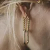 Ohrstecker Luxus Mode CE Golden Vintage Design für Frauen 2023 einfacher Piercing Schmuck Geburtstagsgeschenk209s