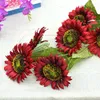 Decorative Flowers Vintage Simulation 3 Head Sunflower House Wedding Decoration