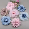 Dekorativa blommor 5st handgjorda hårtillbehör Material Garn Blomma Gaze Kjol Corsage Shoes Princess Headdress Decoration