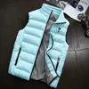 Vestes pour hommes imprimer gilet veste sans manches mâle coton remplissage manteaux Ultra mince chaud léger homme marque gilet 230130