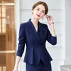 Women's Suits Fashion Female Grey Blazer Women Jackets Long Sleeve Business Office Ladies Work Wear OL Style