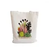 Opbergtassen canvas tas shopper cactus winkelen handtassen schouder casual handtas vrouwen hoge capaciteit eco