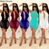 Vestidos casuais malha de verão veja embora um vestido de gola midi trave de gola de retalhos de retalhos de retalhos praia sexy festeira sem mangas lápis backless bodycon